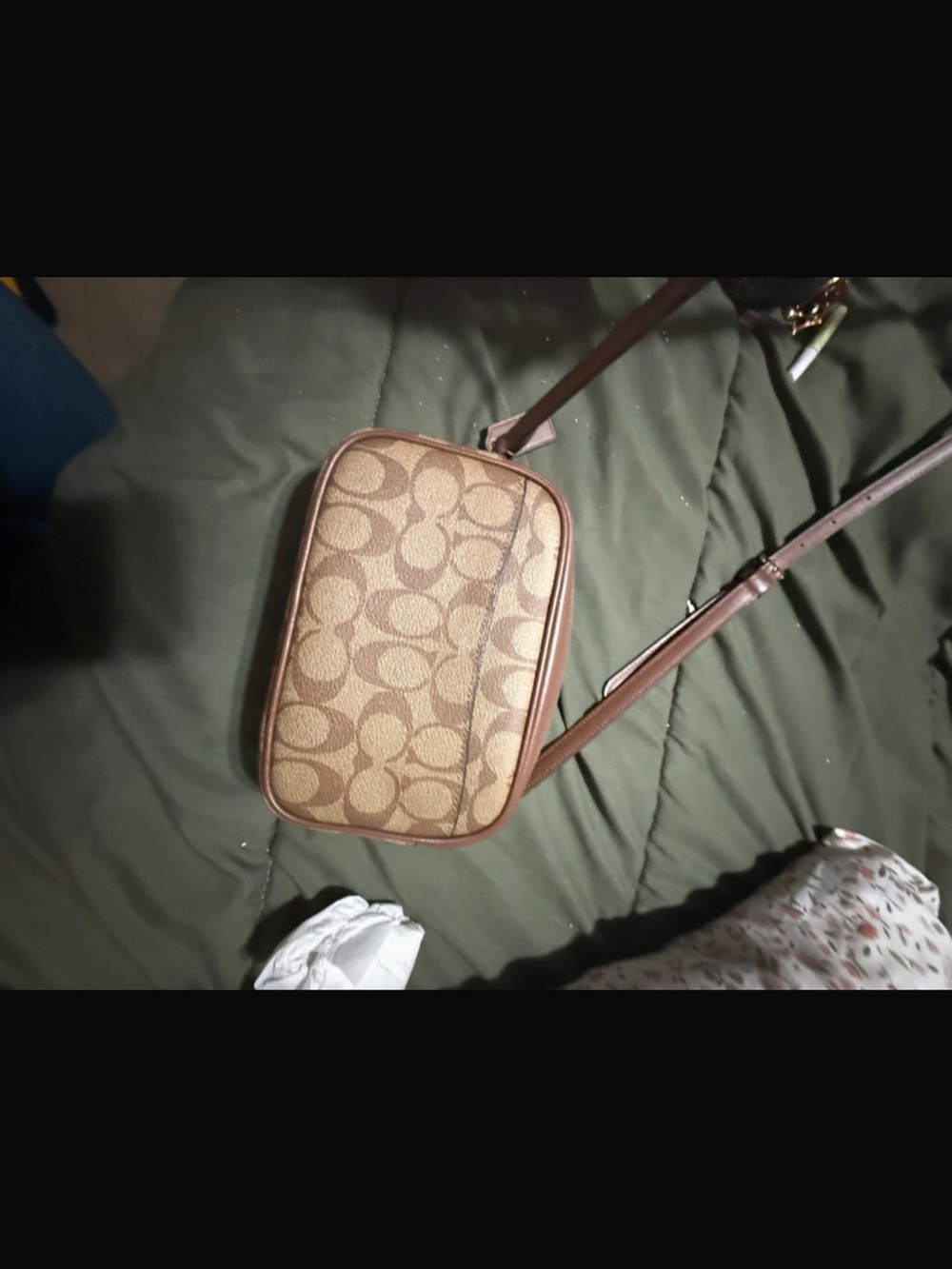 Coach Signature Canvas Crossbody in Brown/Tan